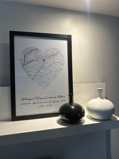 Quadro de Mapa Personalizado