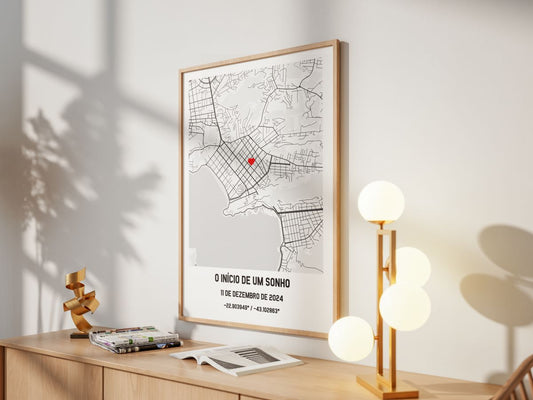 Quadro de Mapa Personalizado